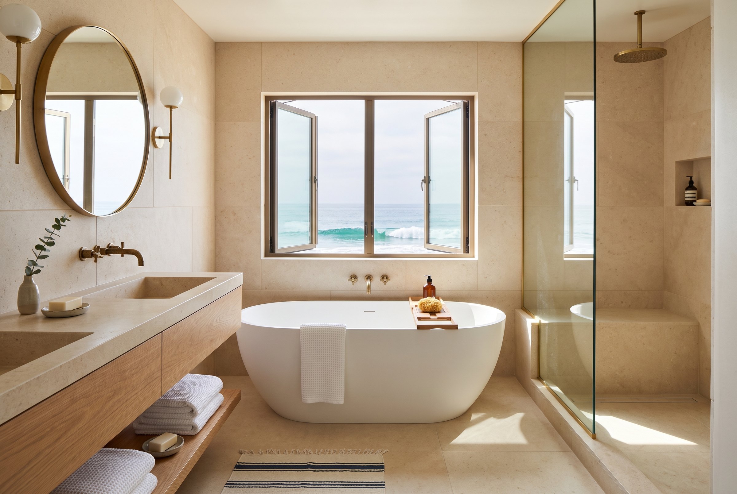 A guest bath — conceptual rendering